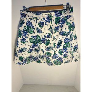 Allyson Whitmore Woman's Golf Skirt White, Blue, & Green -SIZE: 8 (medium)